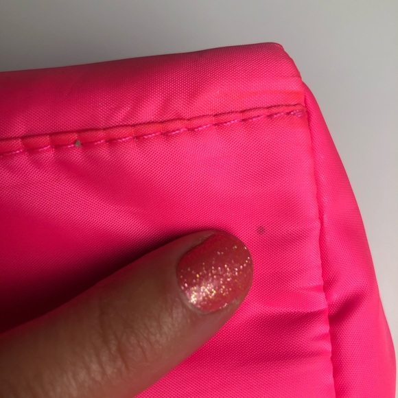 Cute Neon Pink VSX cosmetics bag - Picture 3 of 8